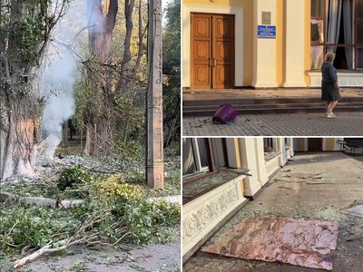 У Кропивницькому внаслідок дронової атаки пошкождена будівля підрозділу ДСНС У Кропивницькому внаслідок дронової атаки пошкождена будівля підрозділу ДСНС