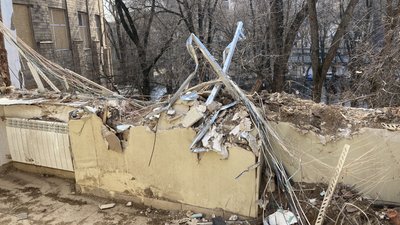 Інститут профзахворювань у Харкові пошкоджений "Шахедом" 1 березня 2025 року Інститут профзахворювань у Харкові пошкоджений "Шахедом" 1 березня 2025 року