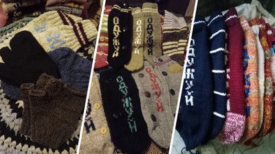 Вінничанка зв’язала для військових понад 300 пар шкарпеток Вінничанка зв’язала для військових понад 300 пар шкарпеток