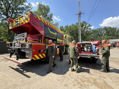 Падіння уламків російських боєприпасів та спека: які причини загорань у лісах на Полтавщині Падіння уламків російських боєприпасів та спека: які причини загорань у лісах на Полтавщині