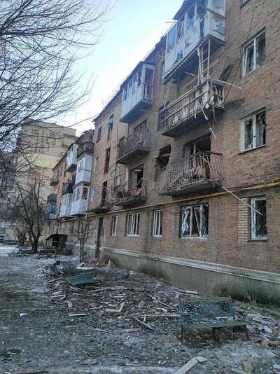 Наслідки обстрілів Бахмута. Фото: Facebook / Олексій Рева Наслідки обстрілів Бахмута. Фото: Facebook / Олексій Рева