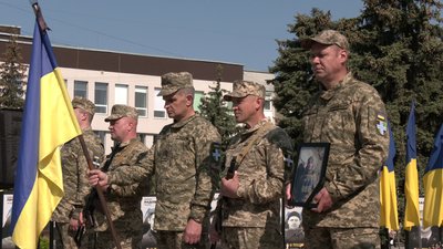 З військовим Романом Панащуком попрощалися у Рівному З військовим Романом Панащуком попрощалися у Рівному