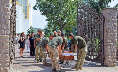 Похорон військового, Олег Нагірняк, Чортків, серпень 2024 Похорон військового, Олег Нагірняк, Чортків, серпень 2024