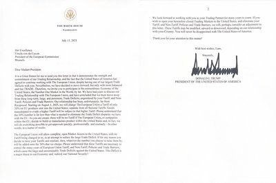 Трамп оголосив 30% мито на товари з Мексики та ЄС Трамп оголосив 30% мито на товари з Мексики та ЄС