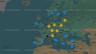 Карта Ukrainian Bookshelves Worldwide Карта Ukrainian Bookshelves Worldwide