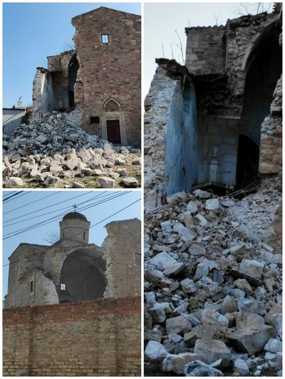 У Криму обвалився бічний вівтар старовинного храму у Феодосії
