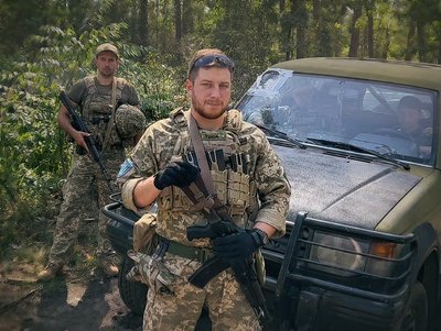 Олег Симороз під час служби Олег Симороз під час служби