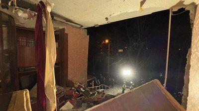 Російський "Шахед" поцілив у житловий будинок у Салтівському районі Харкова