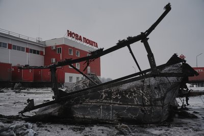 Удар РФ по терміналу "Нової пошти" в Коротичі 13 січня 2026 року