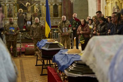 Прощання з Андрієм Міщуком і Андрієм Смалюком у Луцьку, 9 березня 2026 року Прощання з Андрієм Міщуком і Андрієм Смалюком у Луцьку, 9 березня 2026 року