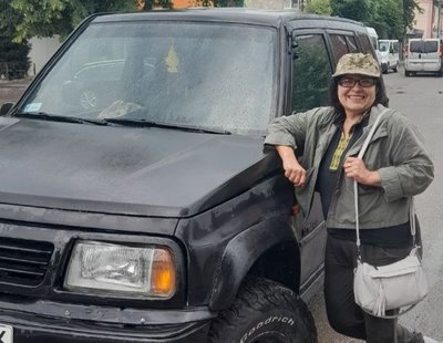 Христина з автівкою Христина з автівкою