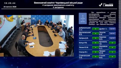 Результати голосування за проєкт рішення щодо маршрутів №8А та №6А, який розглядали на виконкомі у Чернівцях Результати голосування за проєкт рішення щодо маршрутів №8А та №6А, який розглядали на виконкомі у Чернівцях