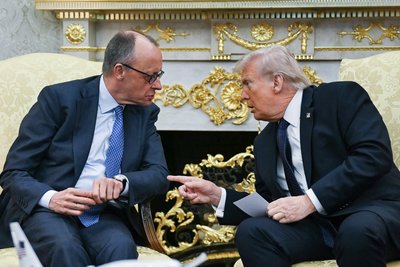 Президент США Дональд Трамп зустрівся з канцлером Німеччини Фрідріхом Мерцем в Овальному кабінеті Білого дому у Вашингтоні, 3 березня 2026 року Президент США Дональд Трамп зустрівся з канцлером Німеччини Фрідріхом Мерцем в Овальному кабінеті Білого дому у Вашингтоні, 3 березня 2026 року
