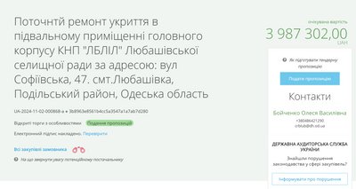 У лікарні на Одещині ремонтуватимуть укриття за майже чотири мільйони гривень У лікарні на Одещині ремонтуватимуть укриття за майже чотири мільйони гривень