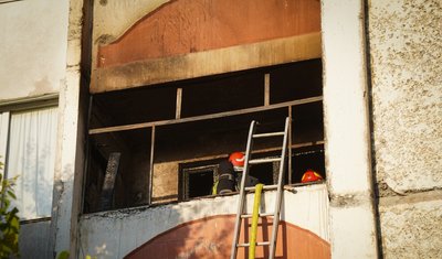 Пожежа сталася у багатоповерхівці Пожежа сталася у багатоповерхівці