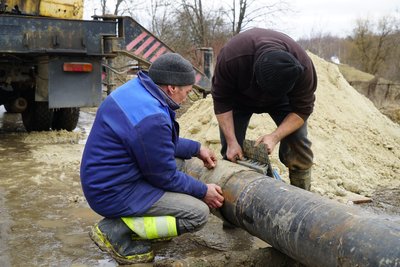 Ремонт труби у Південному на Харківщині Ремонт труби у Південному на Харківщині