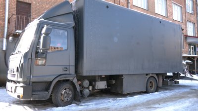 Автомобіль переобладнали під станцію технічного обслуговування, лютий 2026 року, Хмельниччина Автомобіль переобладнали під станцію технічного обслуговування, лютий 2026 року, Хмельниччина