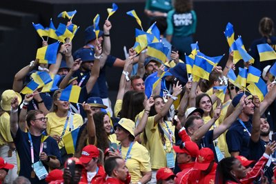 Збірна України на церемонії закриття Олімпіади-2024 Збірна України на церемонії закриття Олімпіади-2024