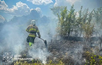 Горіла рослинність, сміття та стерня: на Черкащині виникло 17 пожеж Горіла рослинність, сміття та стерня: на Черкащині виникло 17 пожеж