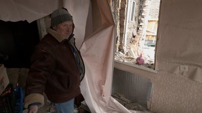 наслідки обстрілу житель Краматорська Борис Донецька область наслідки обстрілу житель Краматорська Борис Донецька область