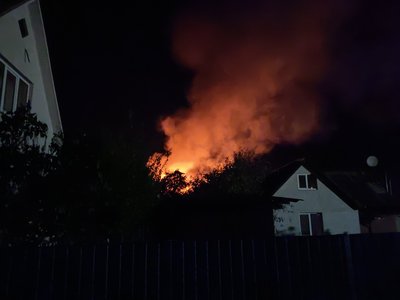 Пожежа від БпЛА у Полтавській ТГ: обстріл 31 жовтня 2024 Пожежа від БпЛА у Полтавській ТГ: обстріл 31 жовтня 2024