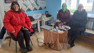 Селище Зелений Гай Комарська громада "пункт незламності" Донецька область 26 лютого 2025 рік Селище Зелений Гай Комарська громада "пункт незламності" Донецька область 26 лютого 2025 рік