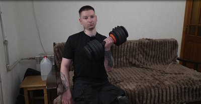 ветеран, гантелі ветеран, гантелі