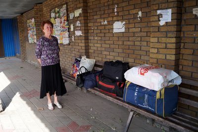 Евакуація люди волонтери допомога жителька Покровська Олена Донецька область 18 вересня 2024 рік Евакуація люди волонтери допомога жителька Покровська Олена Донецька область 18 вересня 2024 рік