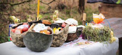 Великдень в ЗСУ, як військові з Тернопільщини освячували паски
