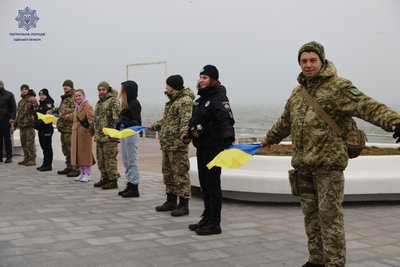 В Одесі створили живий ланцюг Соборності