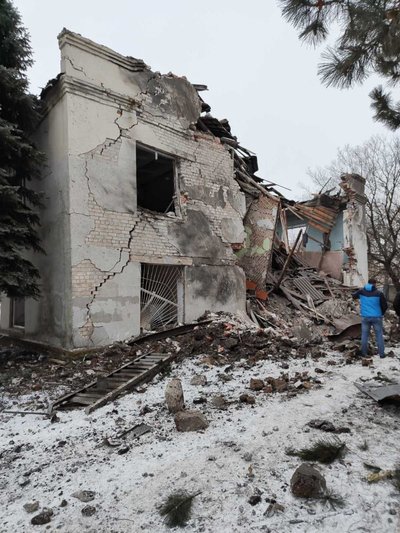 Наслідки обстрілів Донеччини 17 лютого. Фото: Telegram / Павло Кириленко Наслідки обстрілів Донеччини 17 лютого. Фото: Telegram / Павло Кириленко