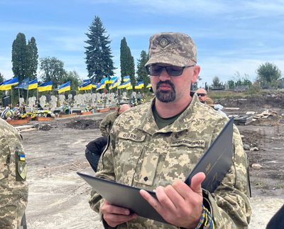 Похорон Віктор Пасічник, прощання із бійцем, Федір Приступа