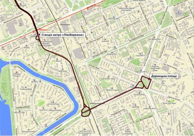 У Києві автобусний маршрут № 111 продовжать до Дарницької площі У Києві автобусний маршрут № 111 продовжать до Дарницької площі