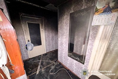 Наслідки пожежі у квартирі, Рівне, 14 лютого 2026 року Наслідки пожежі у квартирі, Рівне, 14 лютого 2026 року