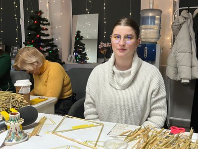 Майстерклас, різдвяний павук, як плести різдвяного павука, Тернопіль