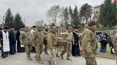 Похорон військового, Микола Тимошик, Тернопільщина, березень 2025