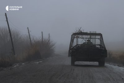 Українські військові на бронетехніці на Курахівському напрямку на Донеччині Українські військові на бронетехніці на Курахівському напрямку на Донеччині