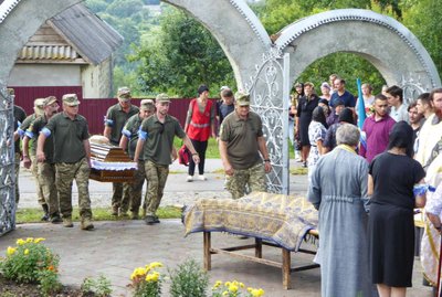 Похорон бійця, Шумська громада Похорон бійця, Шумська громада