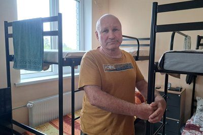 шелтер "Родинний світ" для переселенців Олександр з Гродівки Дніпро 14 жовтня 2024 року шелтер "Родинний світ" для переселенців Олександр з Гродівки Дніпро 14 жовтня 2024 року