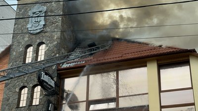 У Прилуках горіло кафе-магазин У Прилуках горіло кафе-магазин
