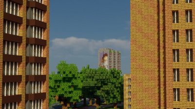Українські геймери відтворюють Маріуполь в грі Minecraft Українські геймери відтворюють Маріуполь в грі Minecraft