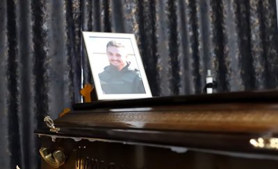 Давид Саєнко, військовий ЗСУ, прощання із бійцем, Заліщики, Тернопільщина Давид Саєнко, військовий ЗСУ, прощання із бійцем, Заліщики, Тернопільщина