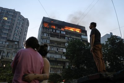 "Звук, ніби летить у мене". Жителі Шевченківського району про нічну атаку на Київ "Звук, ніби летить у мене". Жителі Шевченківського району про нічну атаку на Київ