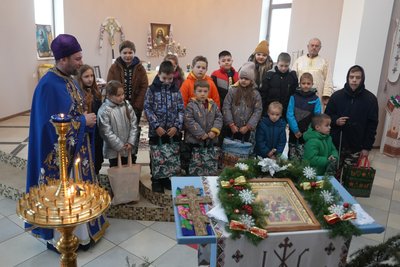 Херсон, діти, Різдво, подарунки, храм