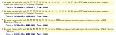 На Кіровоградщині тимчасово змінили розклад низки приміських потягів На Кіровоградщині тимчасово змінили розклад низки приміських потягів
