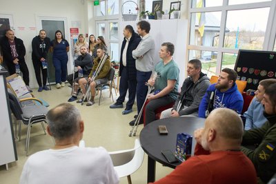 Руслан Марцінків, поранені бійці, Франківськ Руслан Марцінків, поранені бійці, Франківськ