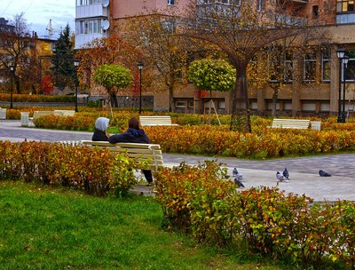 Осінь у відремонтованому сквері “Мистецькі ворота” Житомира: фоторепортаж Осінь у відремонтованому сквері “Мистецькі ворота” Житомира: фоторепортаж