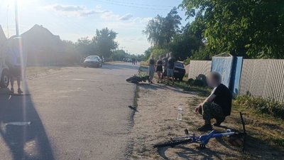 На Черкащині під колеса мотоцикла потрапив 16-річний велосипедист