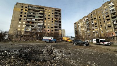 Костянтинівка пошкоджені російським обстрілом багатоповерхівки Донецька область 22 січня 2025 рік Костянтинівка пошкоджені російським обстрілом багатоповерхівки Донецька область 22 січня 2025 рік