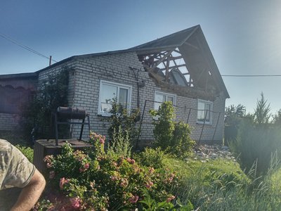 Наслідки негоди у селі Іванівка на Полтавщині Наслідки негоди у селі Іванівка на Полтавщині